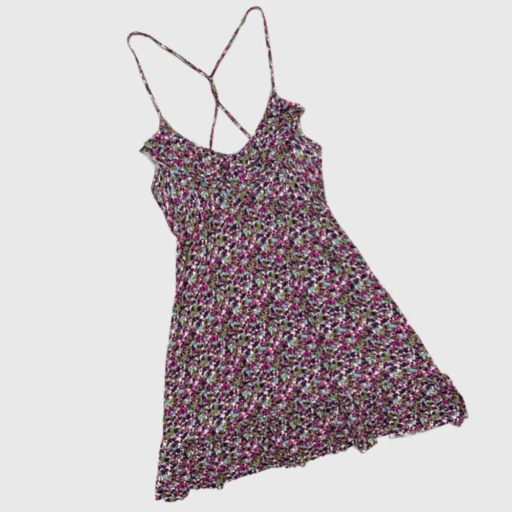 Daytrip Strappy Floral Print Dress sz M